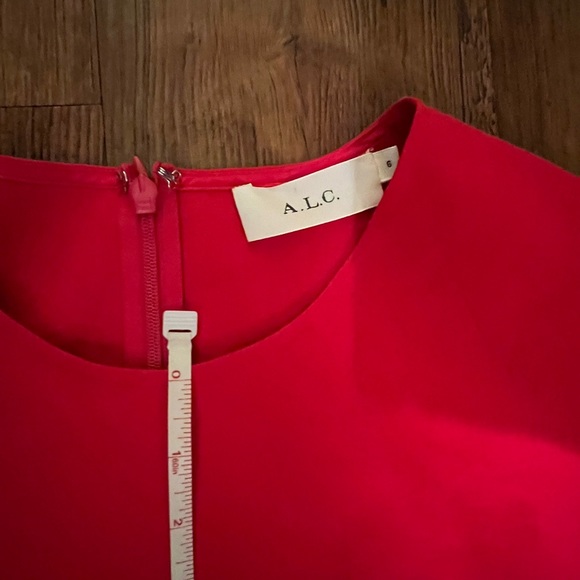 ALC Red Mini Dress sz 6 - Picture 12 of 13